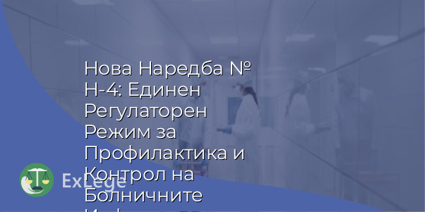 Нова Наредба № Н-4: Единен Регулаторен Режим за Профилактика и Контрол на Болничните Инфекции